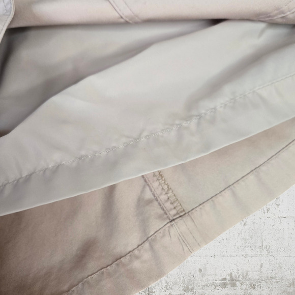 70s Vintage Pink Utility USA Union Made Button London Fog Trench Coat Size 12P - Picture 8 of 10